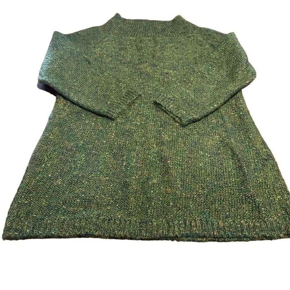 Colette Mordo for Sadimara Green Multicolor Mohair Wool Blend Sweater Dress Sz M